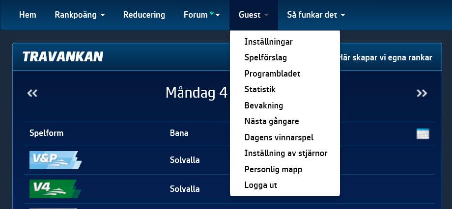 Personliga inställningar och bevakningar Personliga