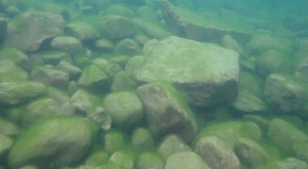Leksubstratet utgjordes av natursten av rätt dimension, vilket säkerställdes redan vid utläggning då fiskesakkunnig deltog på plats, och var samtidigt flerlagrat.