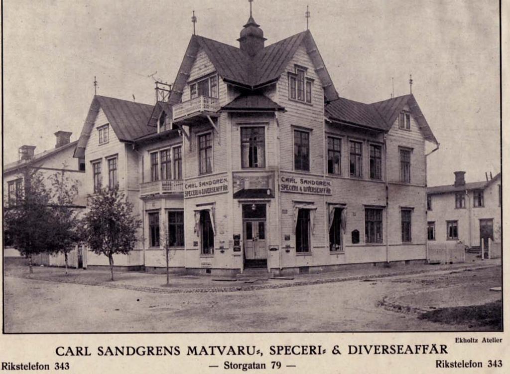 343 1911 Sandgrens Speceri, Konserv,