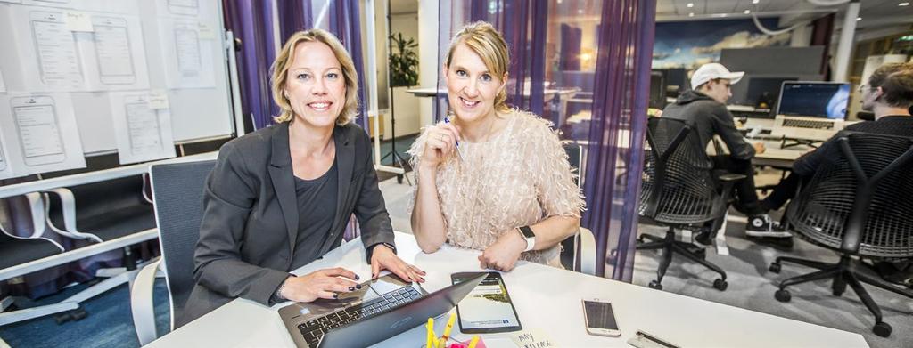 Matilda Ringström och Susanne Bergh på Länsförsäkringar AB, länsförsäkringsbolagens samägda service- och utvecklingsbolag.