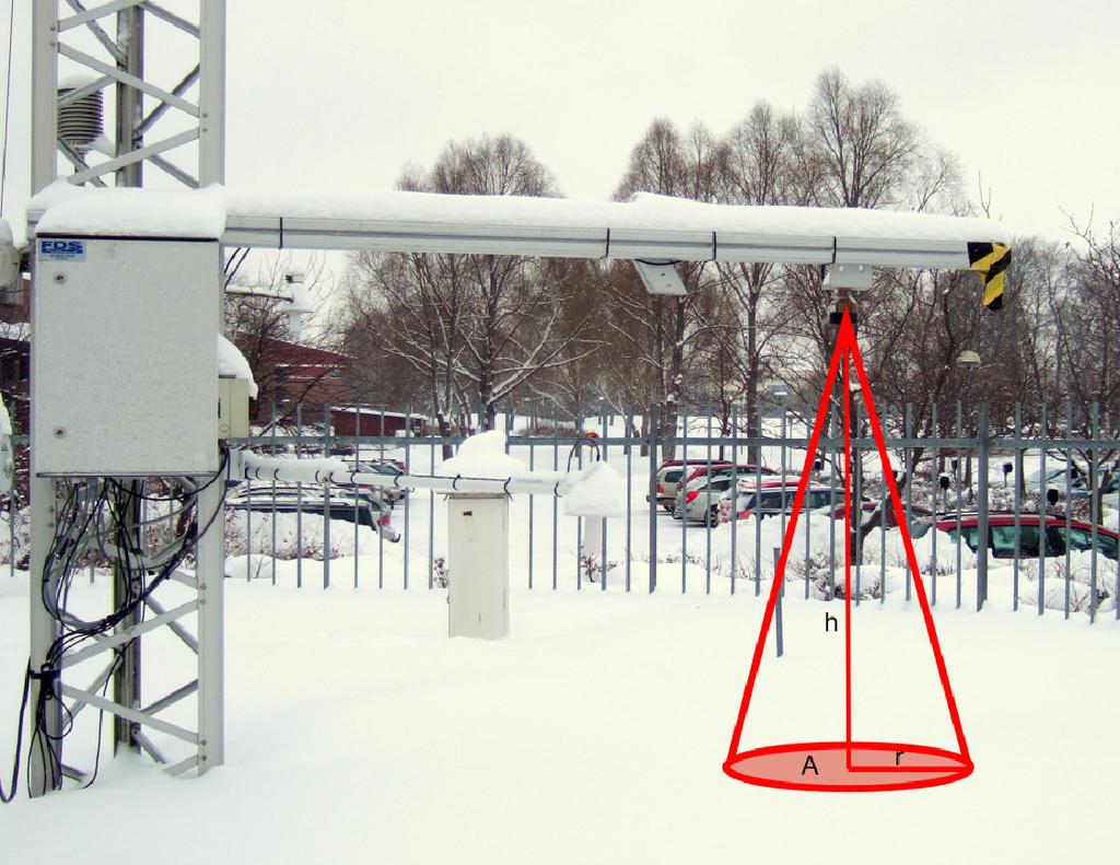 IR temperatur mätare Sonic Ranging Sensor Figur 5. Foto från 28 januari som visar Sonic Ranging sensorns placering vid Institutionen för geovetenskapers mätstation vid Uppsala universitet.