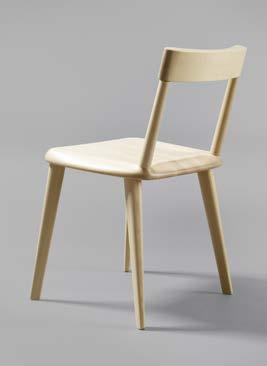 The Sailor chair in solid birch takes inspiration from the people, the
