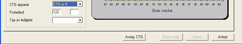 35.3 Avregistrera en CTG-apparat på en låst Mhv2-kontroll Det är möjligt att avregistrera en CTG-apparat på en patient även när Mhv2- gravkontrollen är låst.