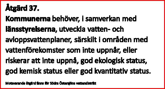Bakgrund Vattenförvaltning Införandet av EU:s