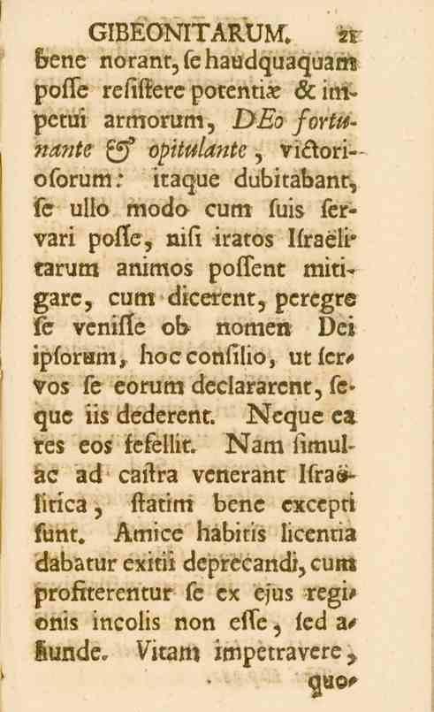 bene norant,fehaudquaquai_t pofle reltftere potenti-e &it - petui armorum, DEo /ort^-»cknis V^ o/*ii^/<-«ee, vi _orioforum.' GIBEÖNITARUM.