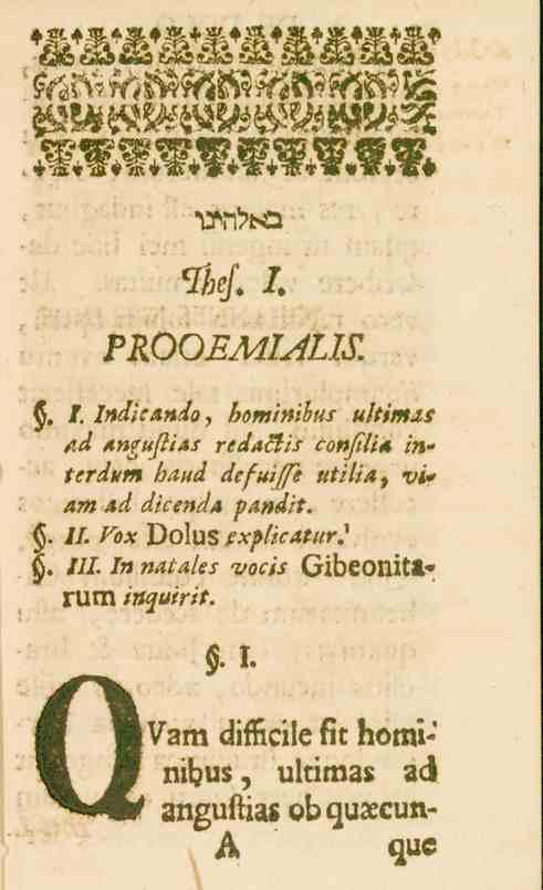 . 15i*.>dQ Thef. I. PROOEMIALIS.. /. Indicandoy ö<?