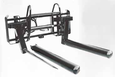 BALREDSKAP FLEXIBAL Tre redskap i ett Flexibal är ett starkt och mycket allsidigt redskap. De 125 mm tjocka och roterande griprören är monterade på två kraftiga stengrepspinnar.