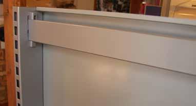 g-ram 190020 U-profil 1198 för montering av nät/panel spårad i g-ram Gavelram med 20x11 hål 32 indelning 50x25 rör 107005