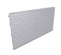 Ryggpaneler Panelrygg slät plåt för framkantsinfästning 110018 Panel f framkant 450x450 110019 Panel f framkant 610x450 110009 Panel f framkant 450x600 110010