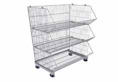 Exponering/Aktivitet Stapelkorg 134000 Stapelkorg 900x580x450 komplett 134001 Stapelbar korg 900x580x450 lös 134002 Vagn till stapelbar korg 193024 Skylthållare A4 liggande för