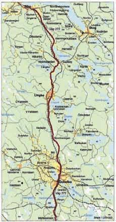 Väg 272, SIBO - ÖSTERFÄRNEBO Sandviken, Ockelbo, Söderhamn och Bollnäs kommuner (115 km) Människor har länge färdats längs åsvägar.