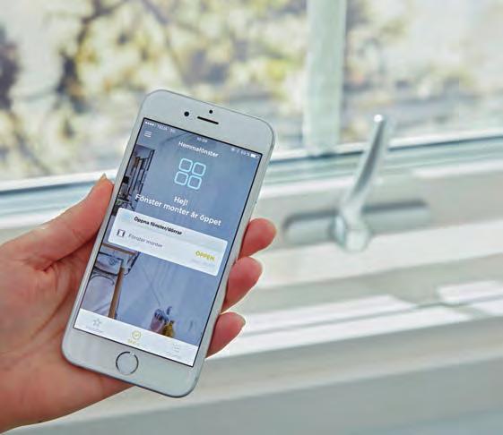 Fokus: smarta FÖNSTEr Det smarta fönstret som förbättrar livet hemma Hemmafönster lanserar marknadens första integrerade smarta fönster I slutet av 2016 lanserade Hemmafönster i Sverige en av de