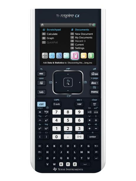 1. Nya TI-Nspire CX- och TI-Nspire CX CAS-räknare TI-Nspire CX- och TI-Nspire CX CAS-räknare är de senaste tillskotten i TI-Nspire-familjen.