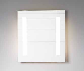 glashyllor, Dörrar av dubbelsidigt spegelglas med frostad  Belysning Lagan LED 380 mm, Krom Mått (BxHxD):