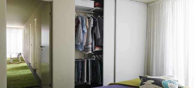 silverprofil Maxhöjd skjutdörr: 2500 mm INREDNING LINNEDEL Hylla, stång, 3