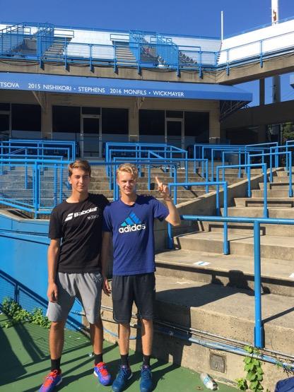 Good to Great Tennis Academy Tyvärr blev det en tidig förlust för Jonas, med inget spel på hardcourt på 8 månader tar det ett tag att komma in och spelet var inte riktig där.