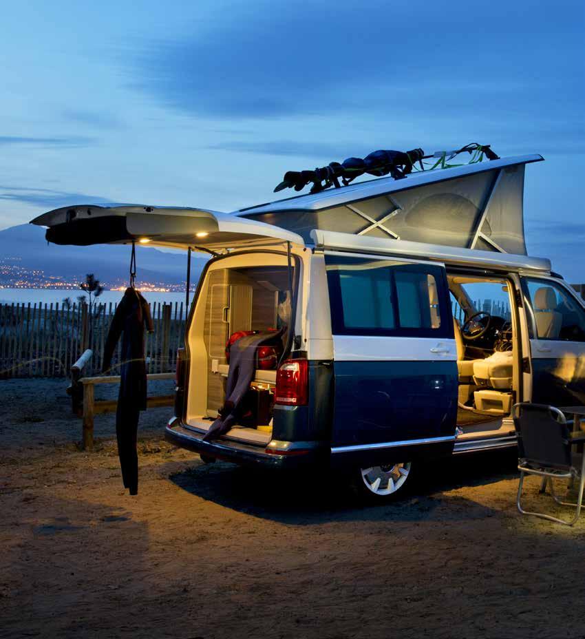VOLKSWAGEN CALIFORNIA TDI 150 DSG Effekt hk/kw, Nm 150/110, 340 Förbrukning blandad körning (l/100 km) 6,2 CO2-utsläpp (g/km) 163 Acceleration 0-100 (s), toppfart (km/h) 14,3, 178 Motordata