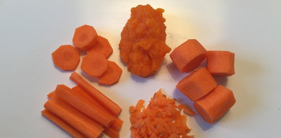 4:5 KONSISTENS-LABB Här övar sig barnen på att bli medvetna konsumenter genom att testa om olika konsistenser påverkar smaken. Välj en eller två sorter av rotfrukterna nedan.