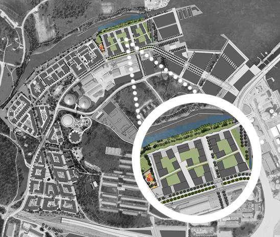 Brofästet Område för markanvisning Kontoret föreslår en markanvisning inom etapp Brofästet om två markbostäder för äganderätt till Åke Sundvall Projekt AB.