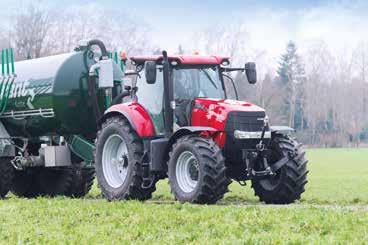 PUMA CVX-TRANSMISSION STEGLÖS OCH SMIDIG Puma 150-240 CVX-traktorer har den banbrytande Case IH:s steglösa transmission CVX, som erbjuder steglös körning med DKT (dubbelkopplingsteknik) för smidig