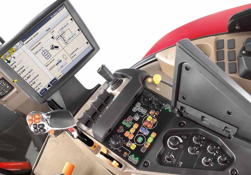 A A B C D E F AFS PRO 700 PEKSKÄRM MULTICONTROLLER HYDRAULVENTILSREGLAGE INKL.