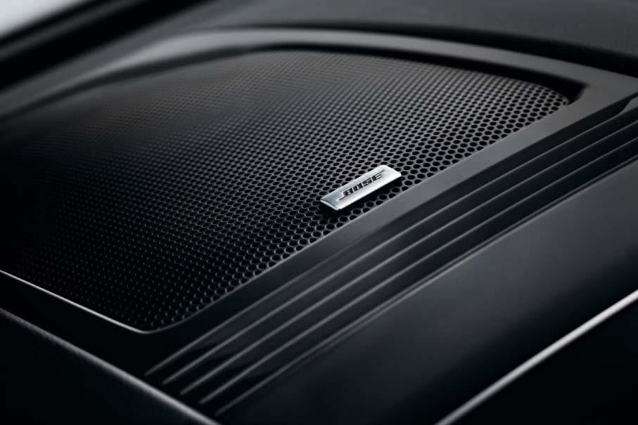 Bose Surround, en kristallklar ljudupplevelse Den exklusiva Bose -ljudanläggningen* i Koleos fyller både bilen och ditt hjärta med ljuvaste musiken.