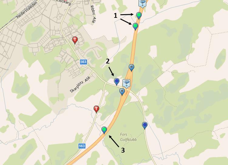 Tabell 6-1 Trafikstatistik Källa: Trafikverket Nr på bild Vägnr.