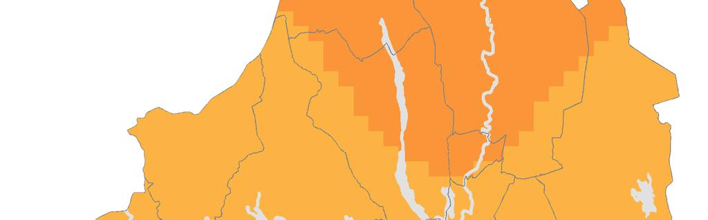 RCP4.5 RCP8.5 Förändring 2069-2098 vs 1961-1990 Medeltemperaturen för hösten låg på 5,0 C under 1961-1990 för att stiga marginellt under perioden 1991 och 2013.