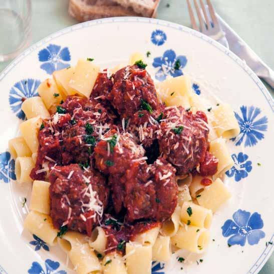 Kommande meny vecka 8 Recept 1: Paolos napolitanska köttbullar med pasta Recept 2: Torsk i