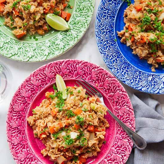 grillkrydda och sötpotatismos Recept : Recept 5: Fried rice Broccolisoppa med bacon-och