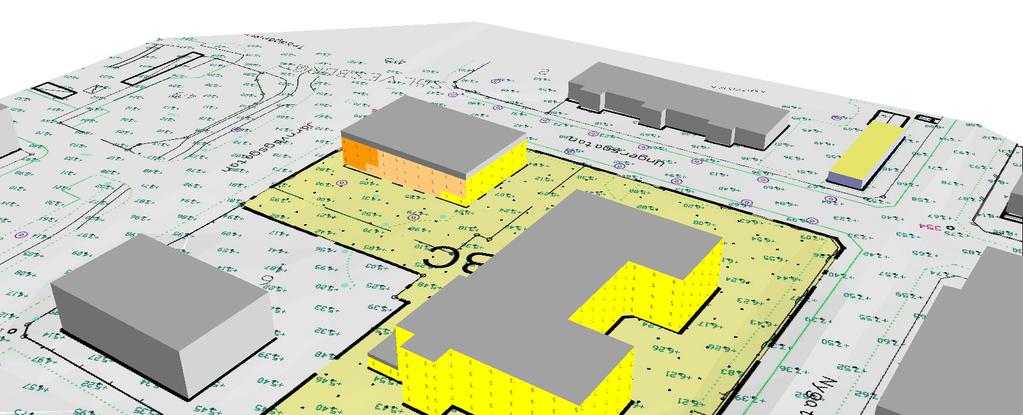 Elevation 2 < <= 2 <=0,6 0,6< <=8 8< <=0,6 0,6< <=8 8< KV AFRIKA 5 & 6, SÖLVESBORG Situation trafik framtidsprognos Dygnsekvivalenta ljudnivåer vid fasader ÖVRIGT Kartan visar ljudnivåerna som