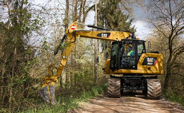 bom (VA) Ger förbättrad sikt åt höger och bättre balans vid körning på väg. Vid arbete i trånga utrymmen eller tunga lyft ger VA-bommen den bästa flexibiliteten.