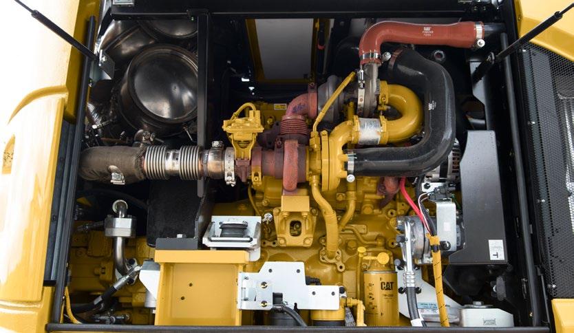 En automatisk emissionslösning som fungerar Cat C4.4 ACERT-motorn uppfyller dagens emissionskrav enligt steg IV utan att du behöver avbryta arbetet.