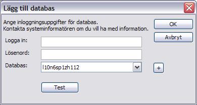 Ange inställningar för My Documentum Logga in på en databas När anslutningen till servern har upprättats kan du logga in i en databas på servern för att synkronisera mellan den lokala lagringsplatsen