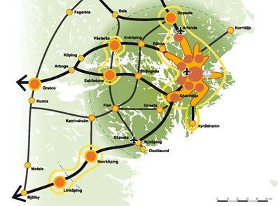 30(114) RAPPORT 2016-11-14 Version Diarienummer TN-2015-0017 Infosäk. klass K1 (Öppen) Figur 2 Geografiskt avgränsas utredningen till att omfatta Uppsala, Bålsta, Nynäshamn och Södertälje 31 1.6.2 Innehåll och omfattning Utredningen omfattar den pendeltågs- och regionaltågstrafik som passerar Stockholms C och Citybanan.