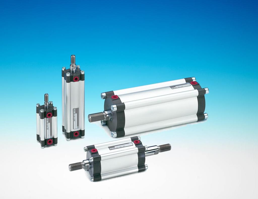 Cylindrar för pneumatik serie P1K