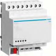 KNX ETS Aktorer Analogaktorer Analogutgångsaktor 4-kanaler KNX-pro Driftspänning över buss 21... 32 V= Hjälpspänning 24 V~ Frekvens 50/60 Hz Utgående belastningsspänning > 1 kω Spänning, utgångar 0.