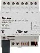 KNX ETS Sensorer Väderstation 4-kanaler Frekvens 50/60 Hz Driftspänning över buss 21.