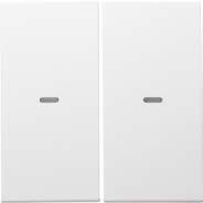 q1/q3 vit matt 8096 02 29 17 387 94 1 antracit matt 8096 02 26 17 388 18 1 Dubbel KNX-knapp (2-vippor/4-funktioner) - RGB-LED - integrerad temperatur sensor/givare - integrerad busskopplare