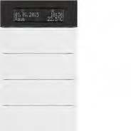 KNX ETS Väggapparater B.IQ tryckknapp 4-vippor/8-funktioner med termostat 147 - display Till busskopplingsenhet till B.IQ med termostat Energiklass IV (2%) Drifttemperatur -5.