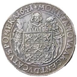 1/2 taler 1641. SB 21. 14,29 g. RRR. Varit hängd.