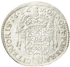 2/3 taler 1686. SB 104. 18,76 g.