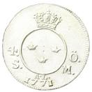 454 STOCKHOLM. 4 öre SM 1771.