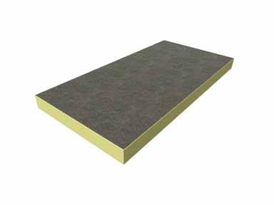 utherm Plana och låglutande tak utherm Flat Roof PIR BG λ 0,025-0,027 W/mK UTHERM Flat Roof PIR BG är en högpresterande, styv isoleringsskiva av PIR-skum.