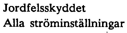 jordströmsrelät kontinuerligt under 1