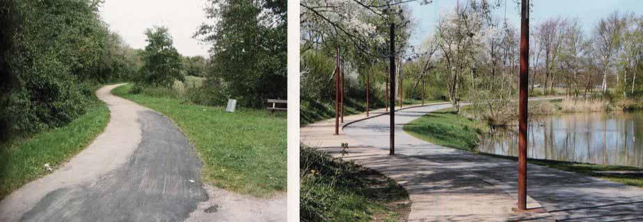 2012-06-14 Förbättring av gång- och cykelstråk Röjning och beskärning av buskage Bredare profil