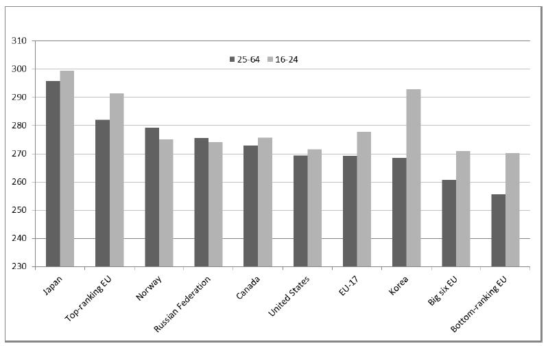 Arbetskraftens kompetens: språk, matematik, lösa problem