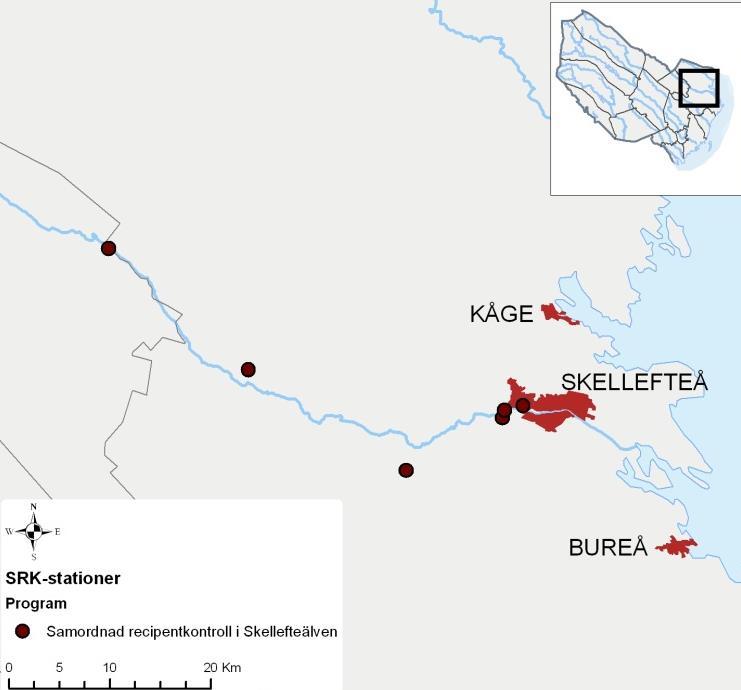 Aluminium, ug/l X X X X X X X Objekturval Stationsvalet i Skellefteälven ska visa vattenkvalitet mm i älven när den passerar in i Skellefteå kommun (stn Renströmsbron).