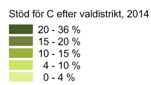 Koropletkartor Manér - färgsättning Källa: SCB