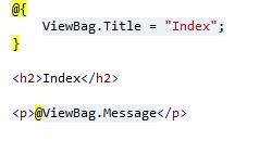 ViewBag är en egenskap som finns på både Controller-sidan och vy-sidan, det är en dynamiskt typad kollektion vars värde går att hämta i vyn.